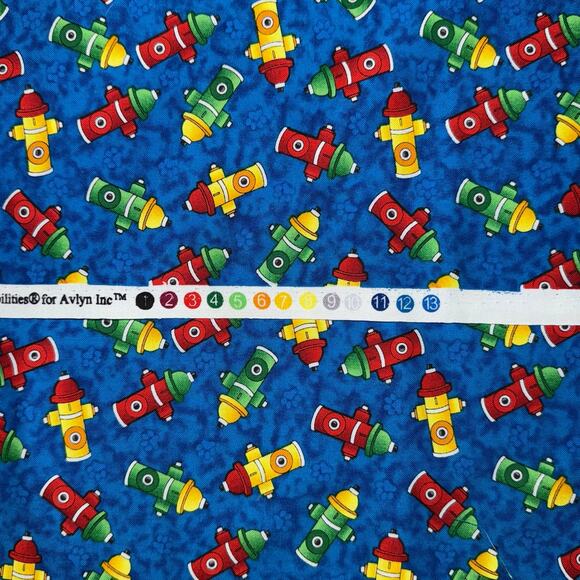 Emergency - Possibilities for Avlyn, Inc - 3/4 Yard - Fire Hydrant Cotton Fabric - Picture 10 of 10